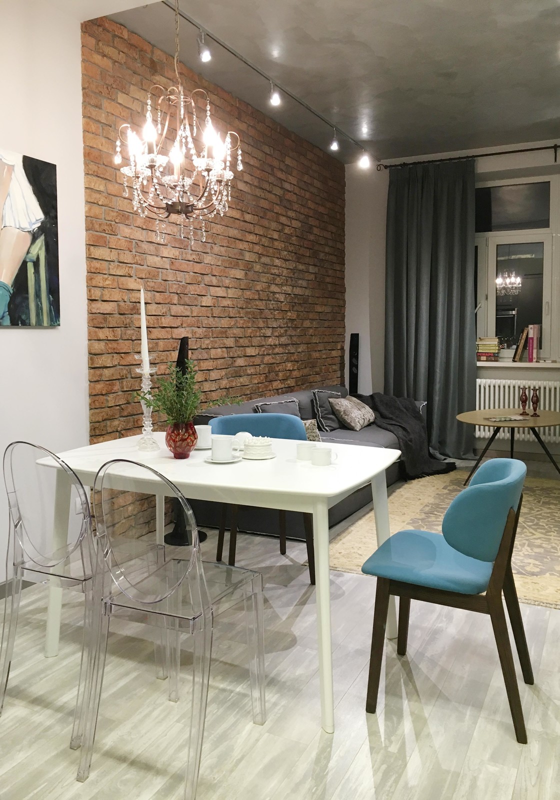 Лофт на 22 этаже. Квартира 63 м. ЖК Паруса