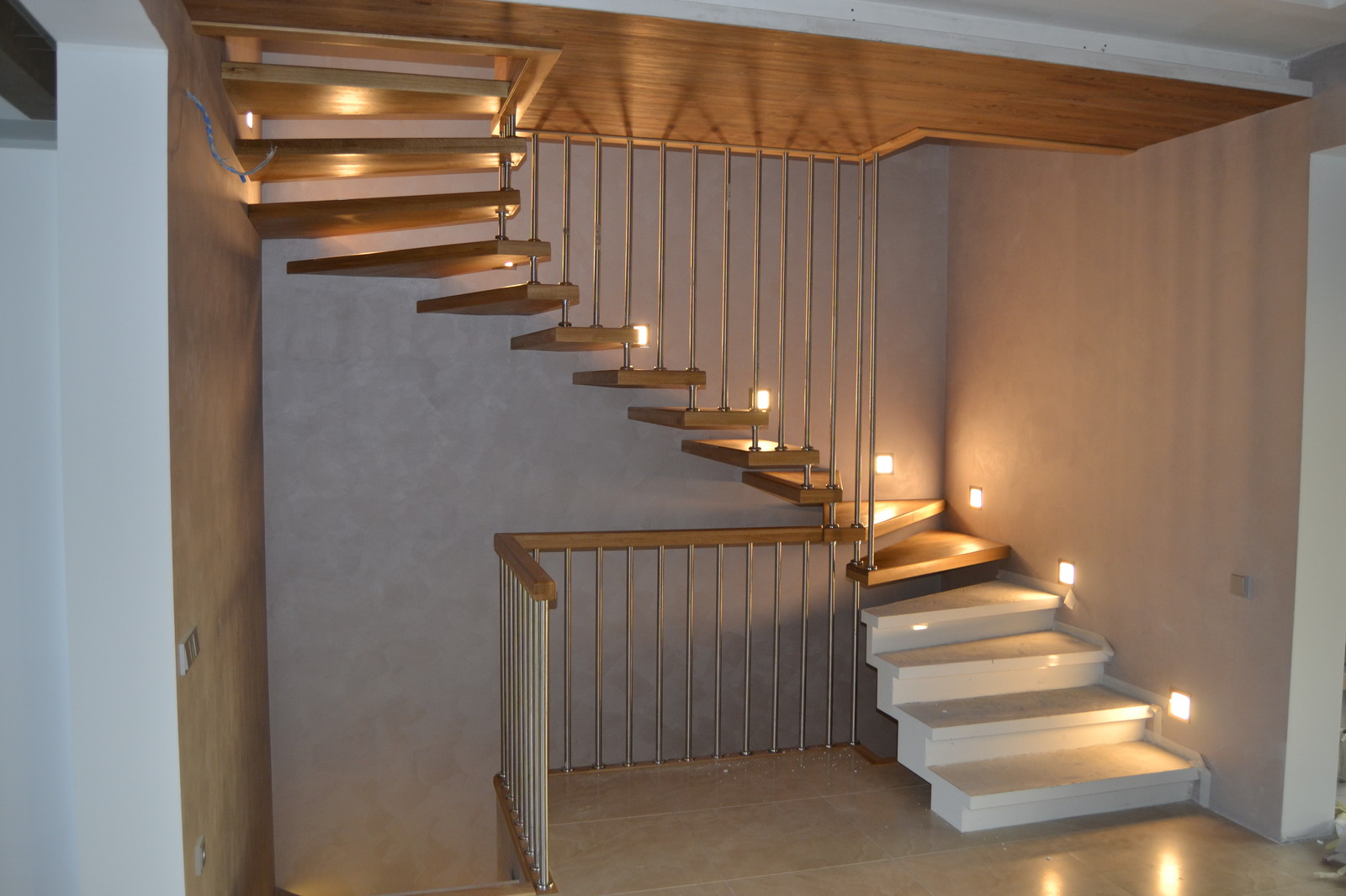 Лестница из дуба Лесная поляна