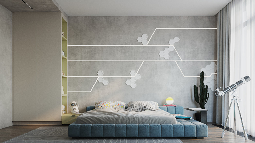 Проект интерьера спальни для подростка