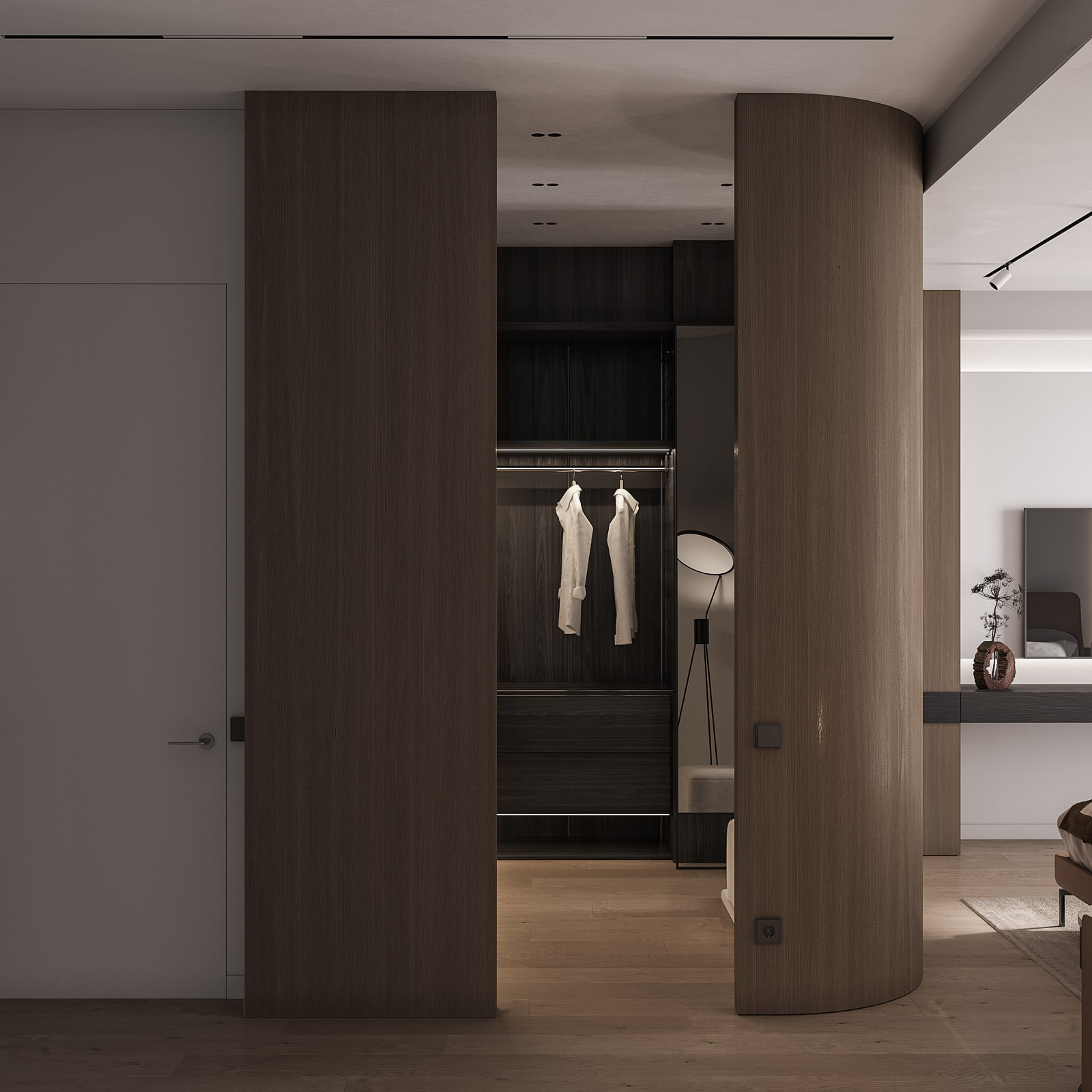 Orange Hues Bedroom Design