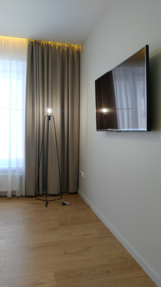 Частный дом в Нижней Гостагайке в светлом минималистичном стиле