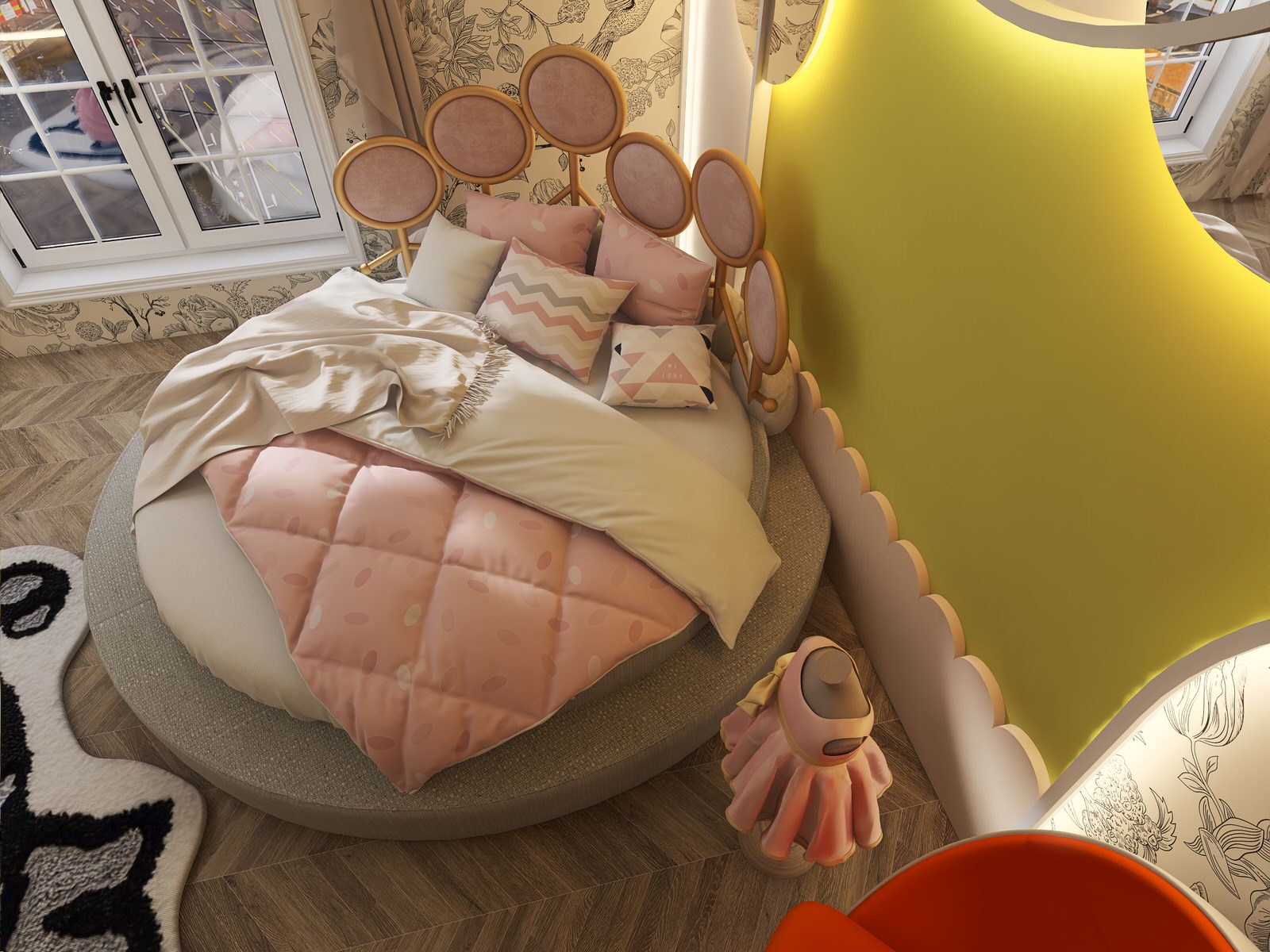 Обложка проекта: Дом с тремя спальнями. Детская для дочери.