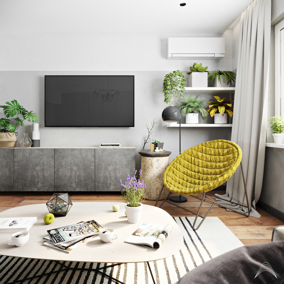 Гостиная сканди