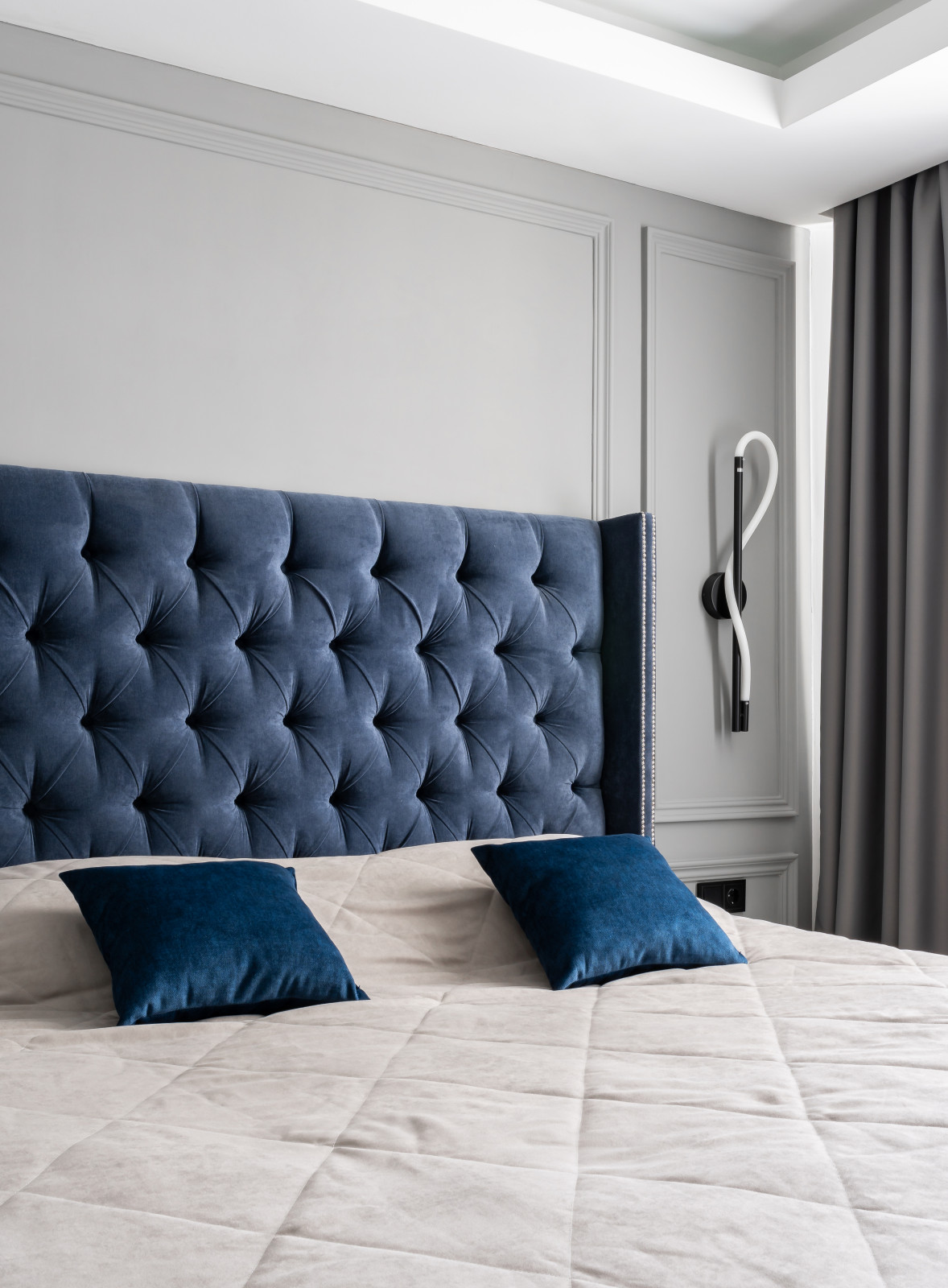 Съемка интерьера спальни в ЖК "Золотой Луч", г. Челябинск