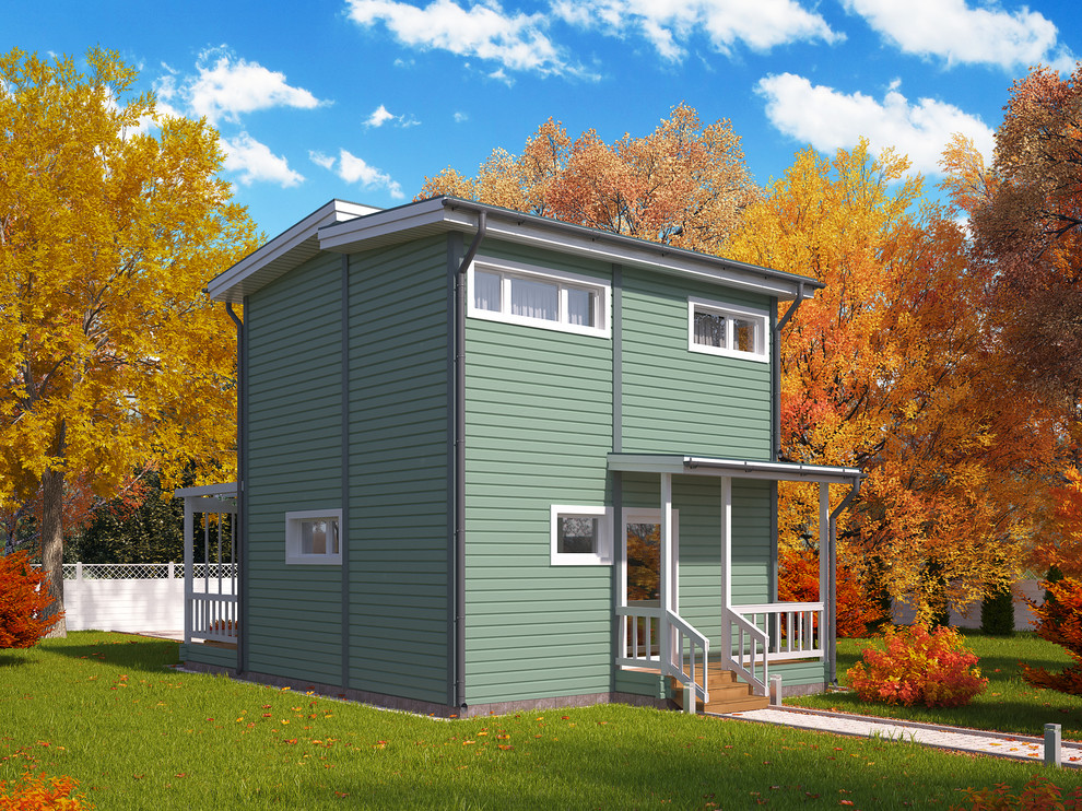 Обложка проекта: Дом из клеёного бруса для постоянного проживания "Визит 2"