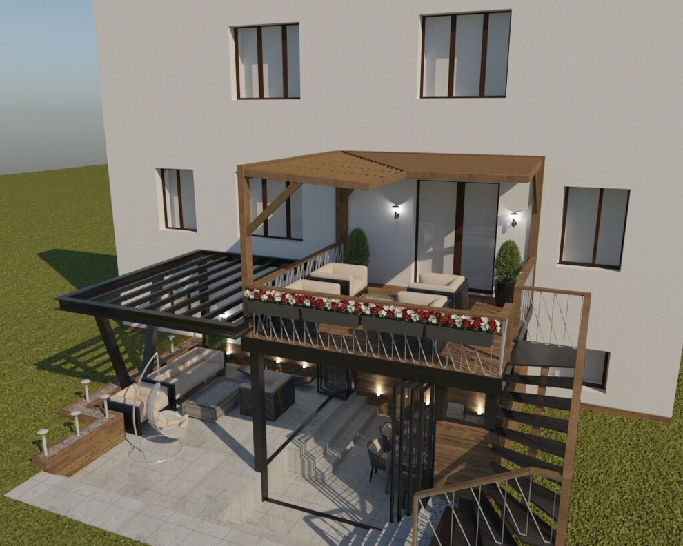 Уютная беседка возле дома