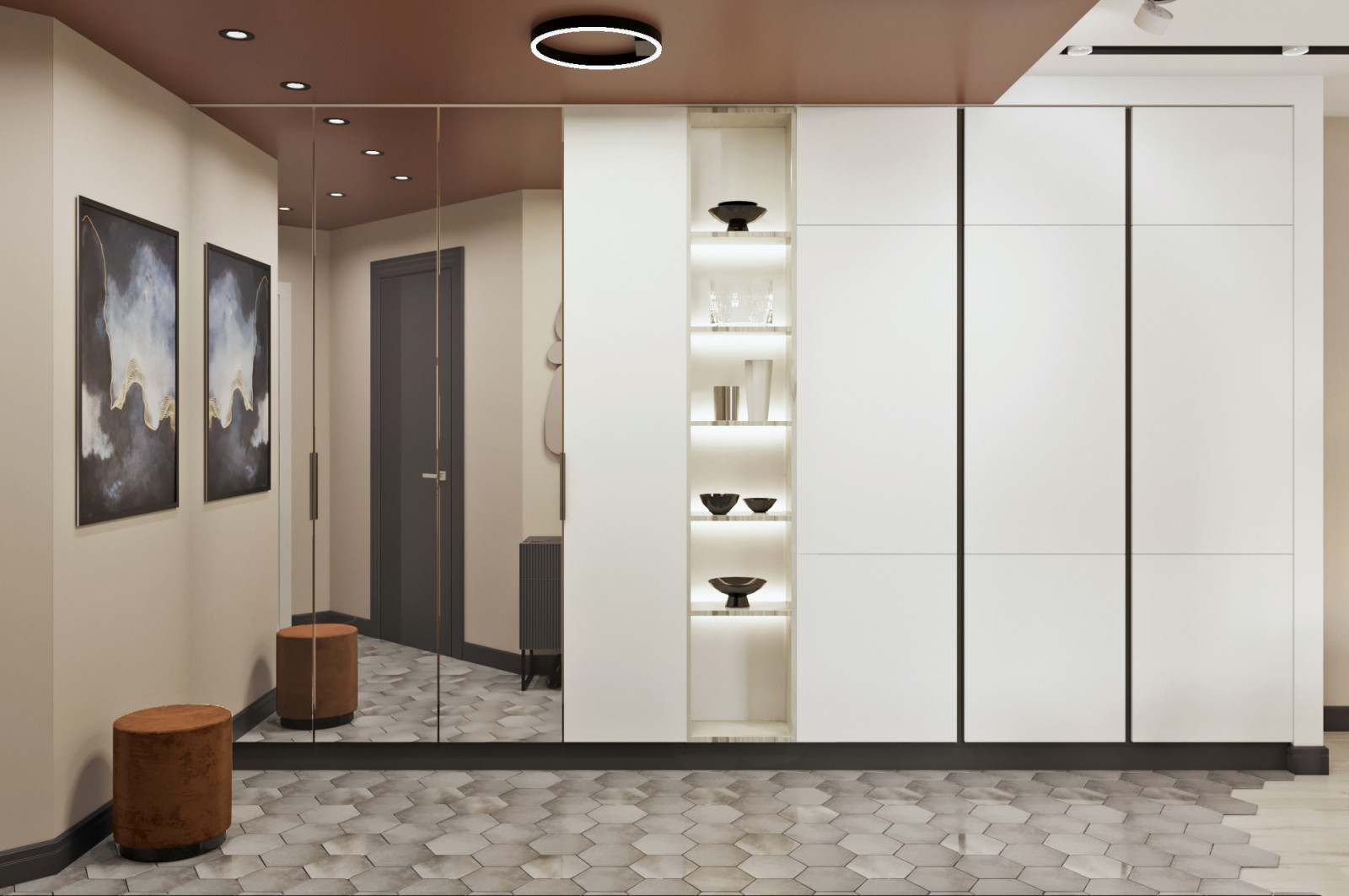 Обложка проекта: Холл в ЖК Крылья