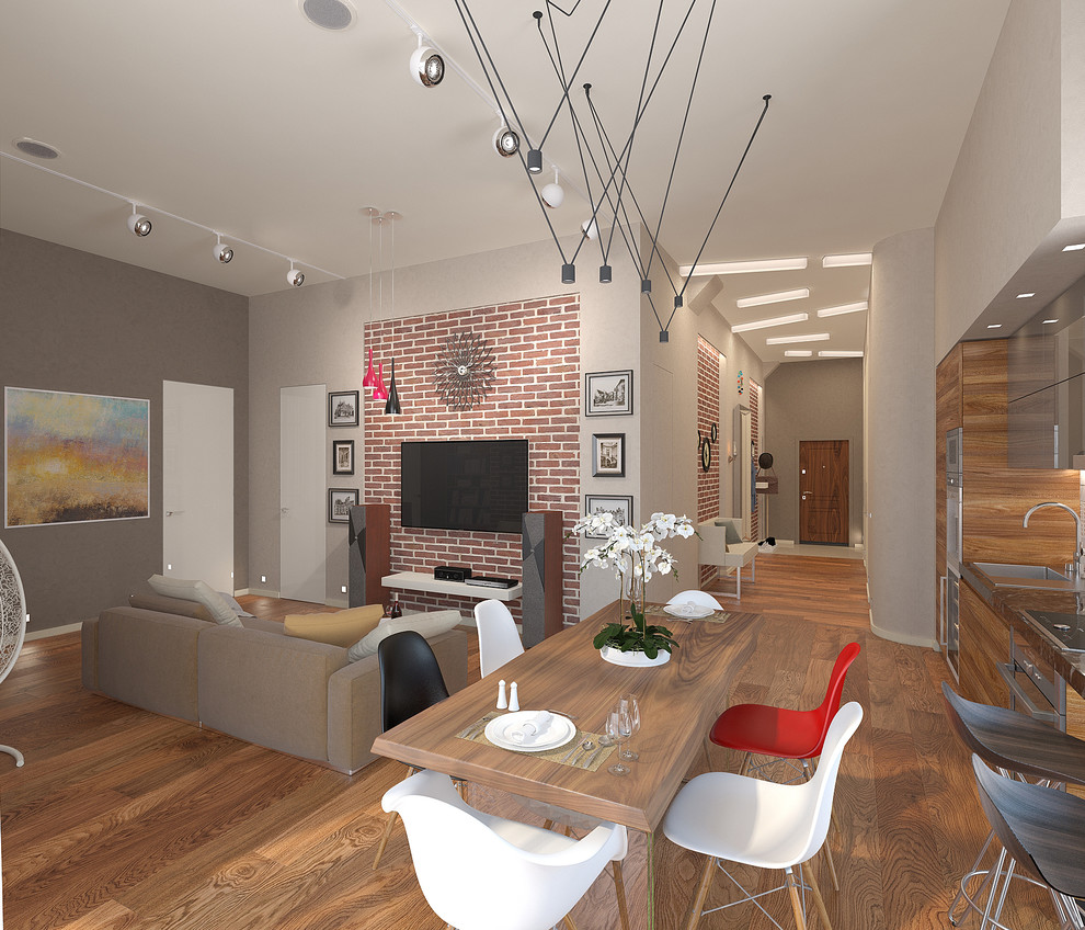 Обложка проекта: Проект интерьеров в Москве 100 кв.м.