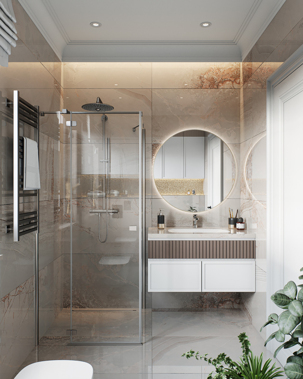 Душевая комната КП "Ясная поляна"