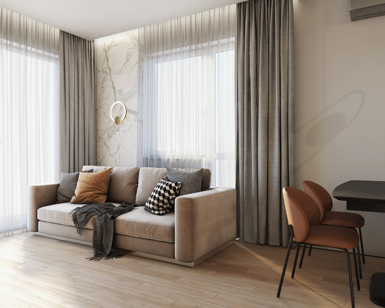 Семейное гнездышко в современном стиле, 57 м.кв