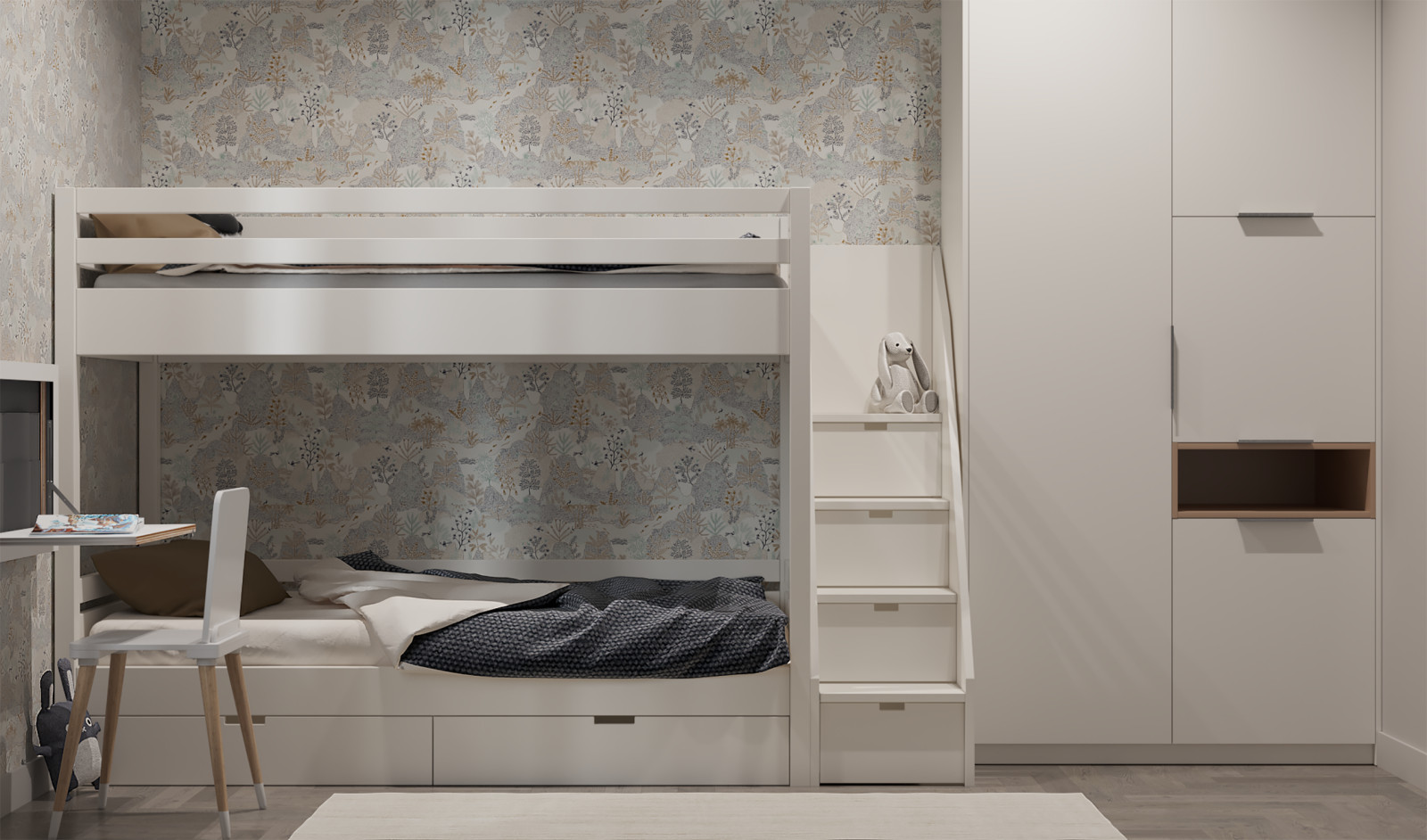 Гостевая спальня для проекта Тихая гавань