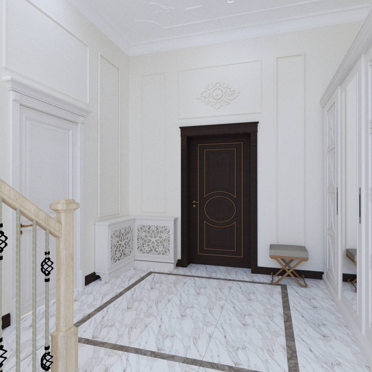 Интерьер с элементами классики