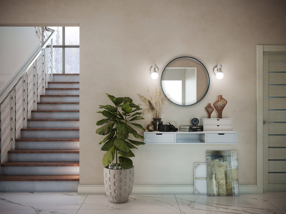 Пространство первого этажа. Холл