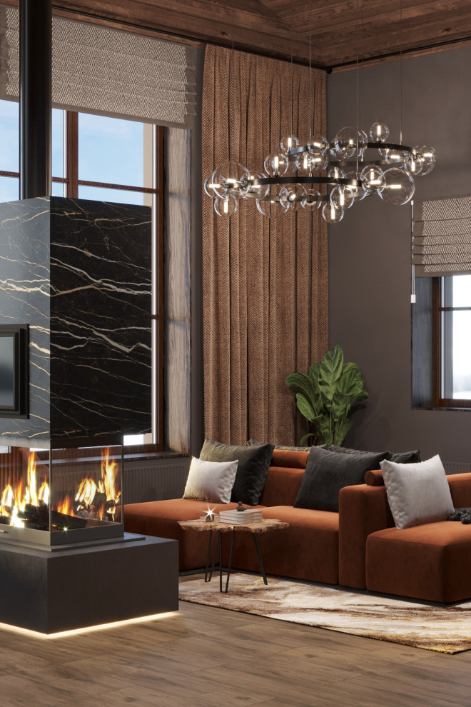 Трехэтажный дом для семьи