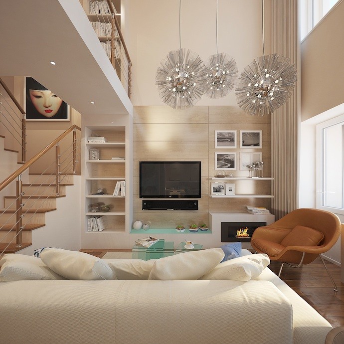 Двухуровневая квартира в Москве