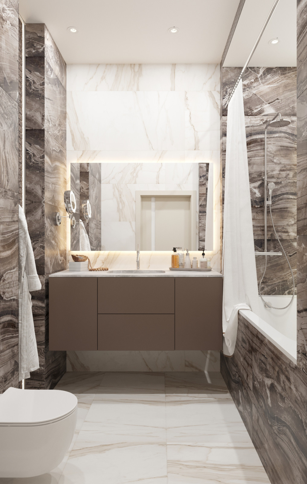 Просторная квартира в пастельных тонах