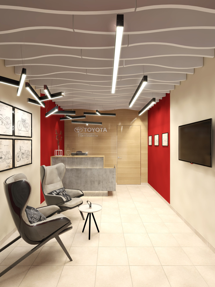 Обложка проекта: зона ресепшн Toyota