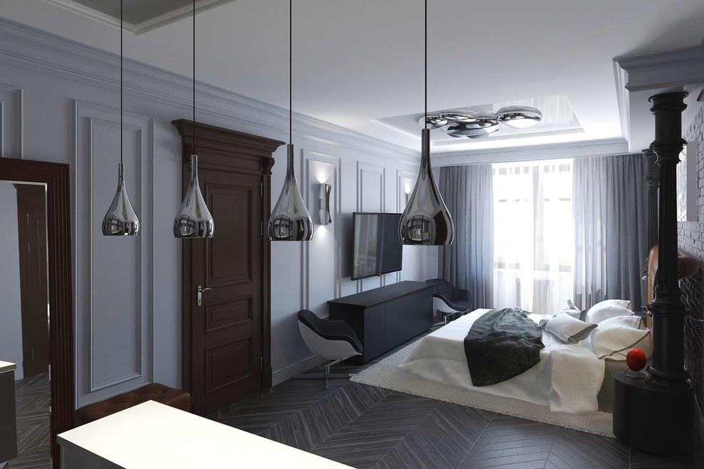 Спальня лофт