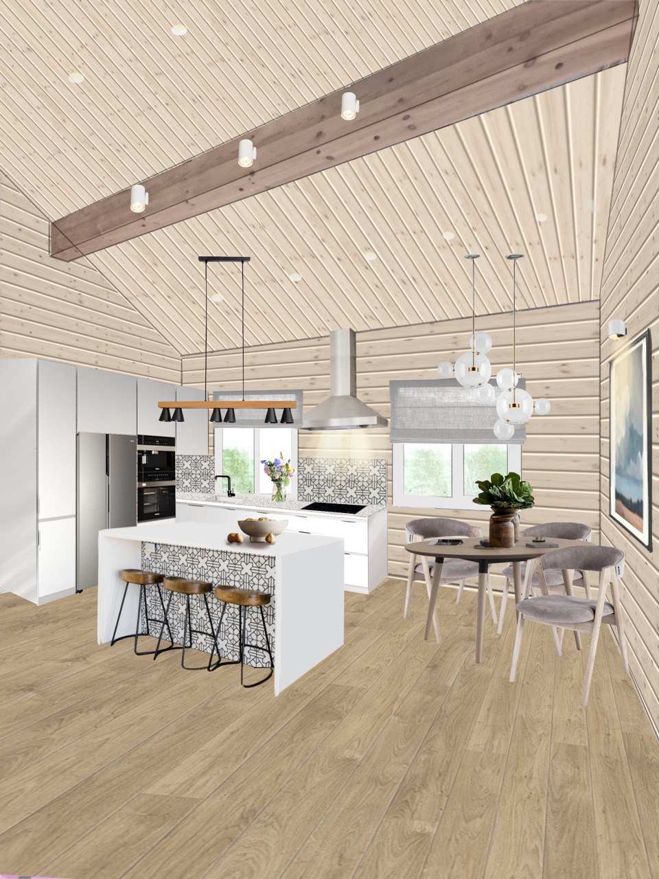 SUNWOOD | Интерьер дома из бруса ТСН "Солнечная поляна"