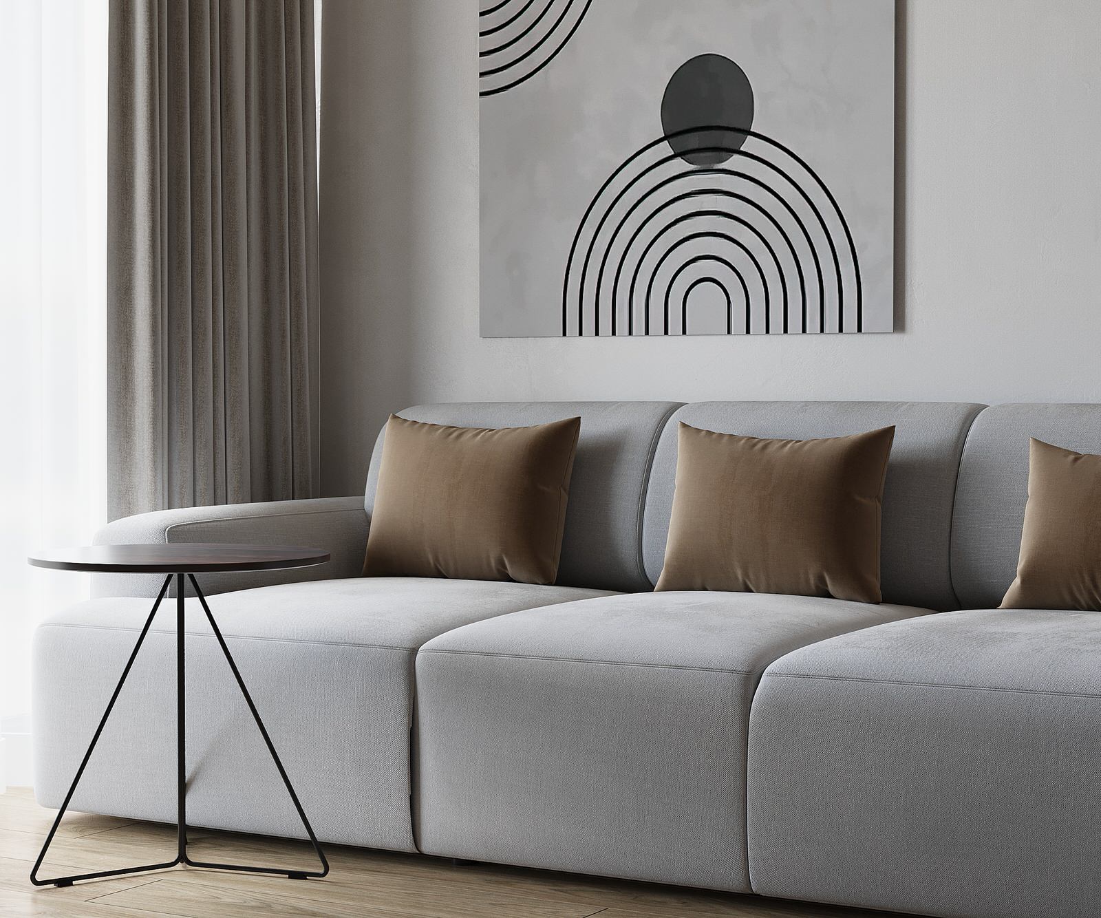 Евродвушка в жк Ilove 78м2 минимализм с элементами ваби-саби