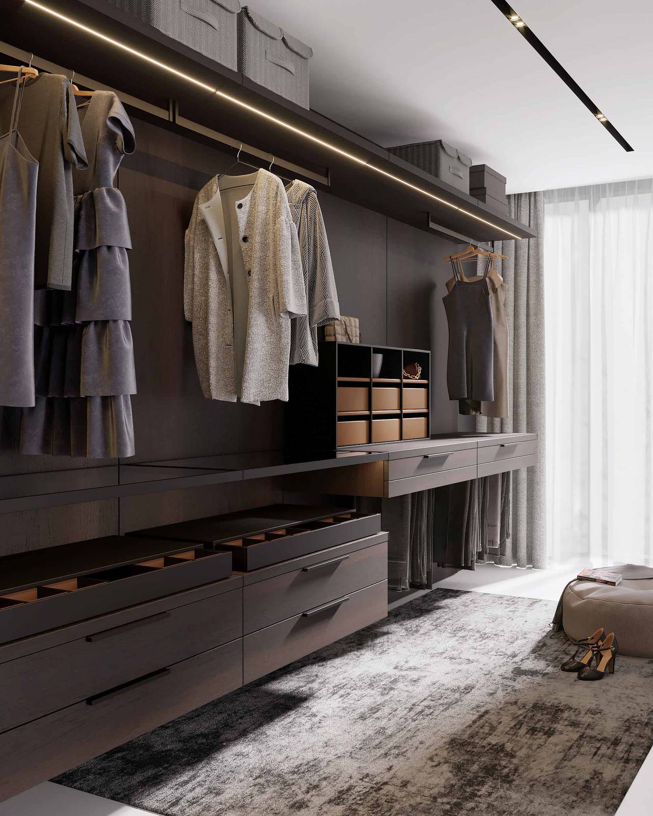 Обложка проекта: Подвесная гардеробная