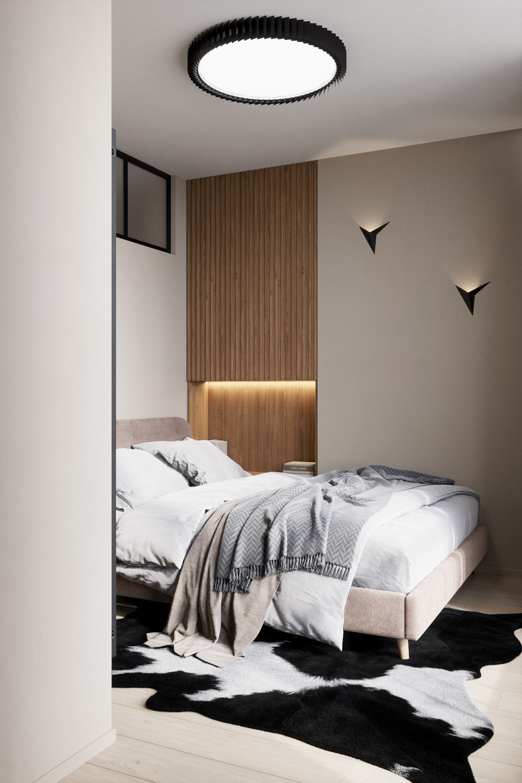 Мини двушка 43 м кв. со спальней на балконе