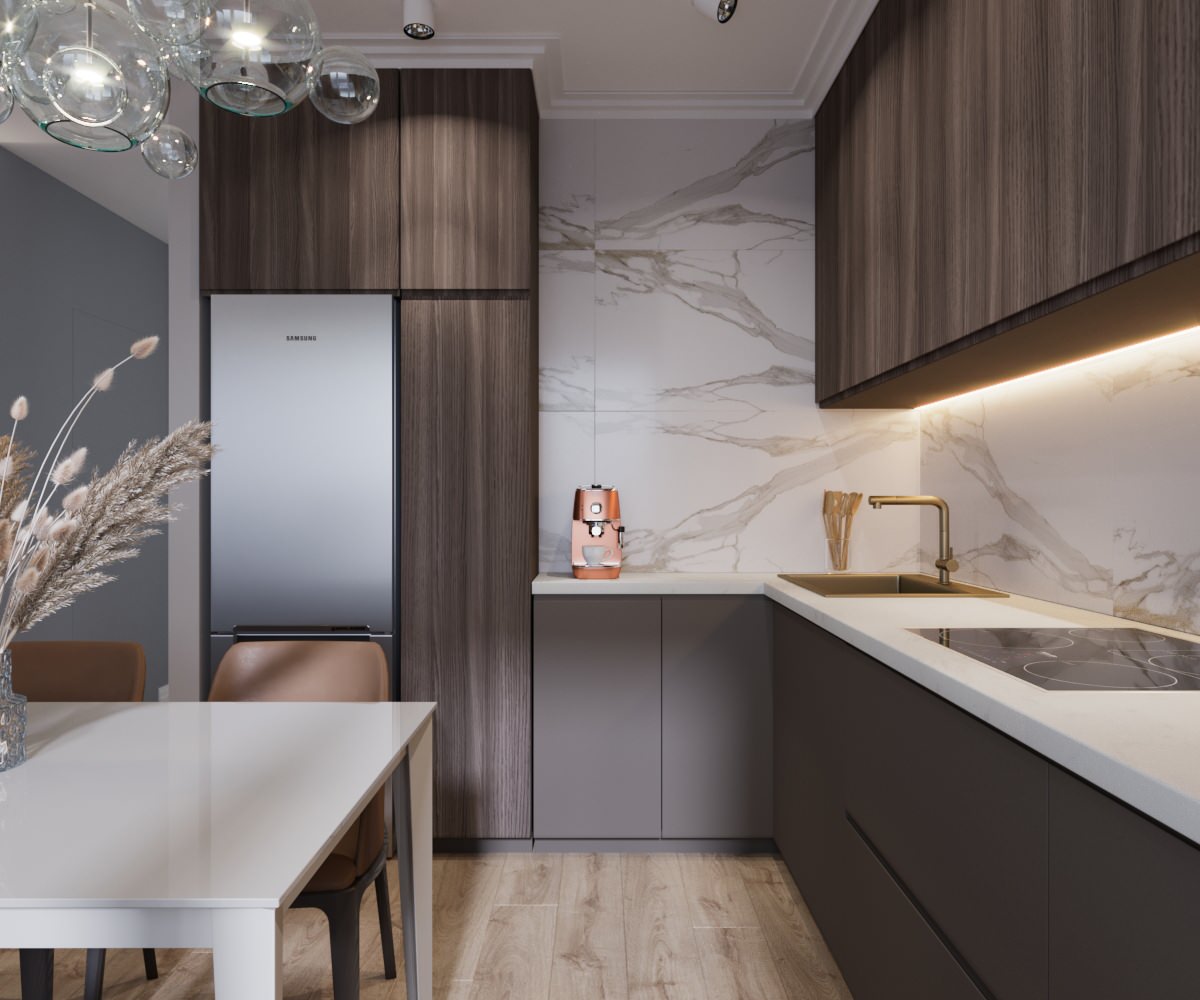 Кухня-гостиная из проекта "StyleHome"