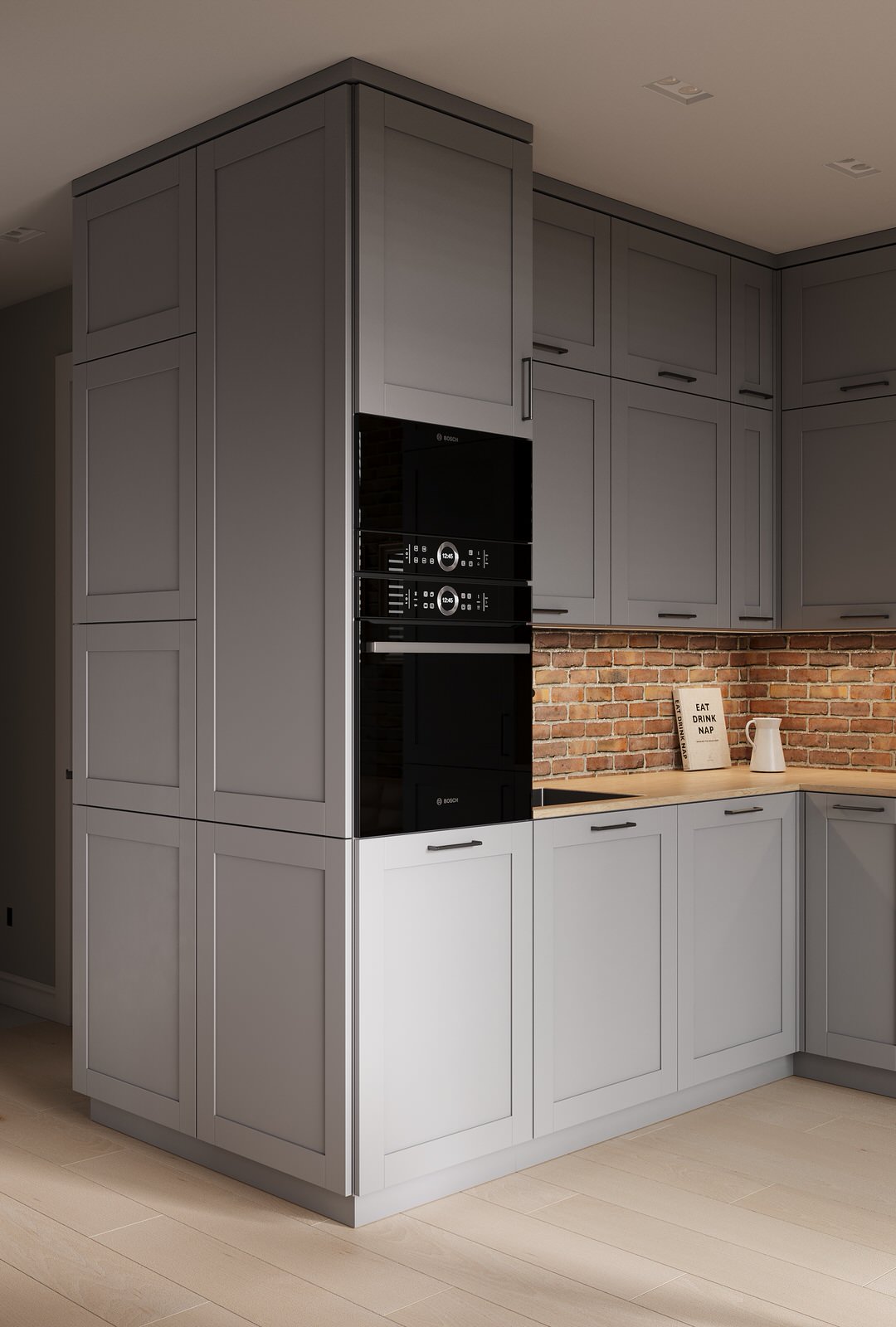 Дизайн-проект квартиры 60 кв.м в  стиле Петербургский Лофт