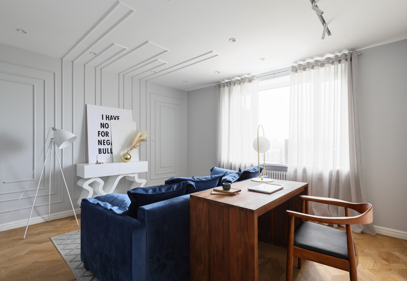 Chic interior for young couple