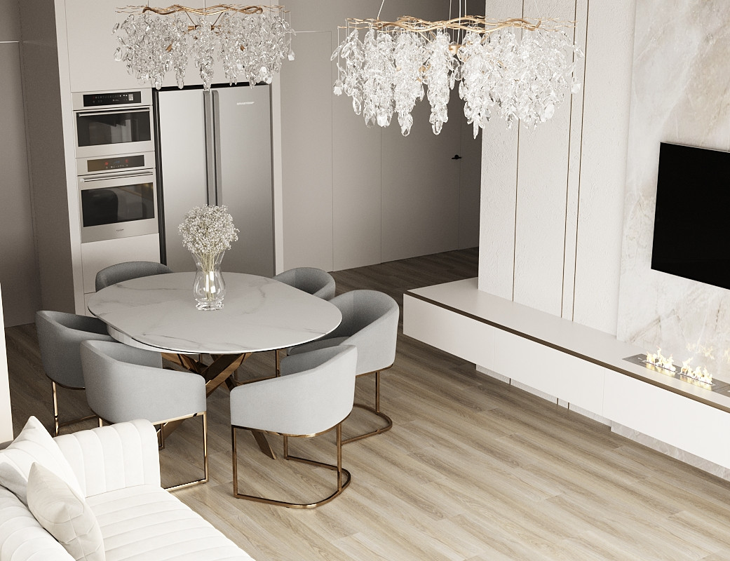 Дизайн интерьера дома в поселке "Европейский"