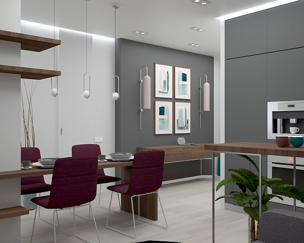 Дизайн проект однокомнатной квартиры для молодой девушки