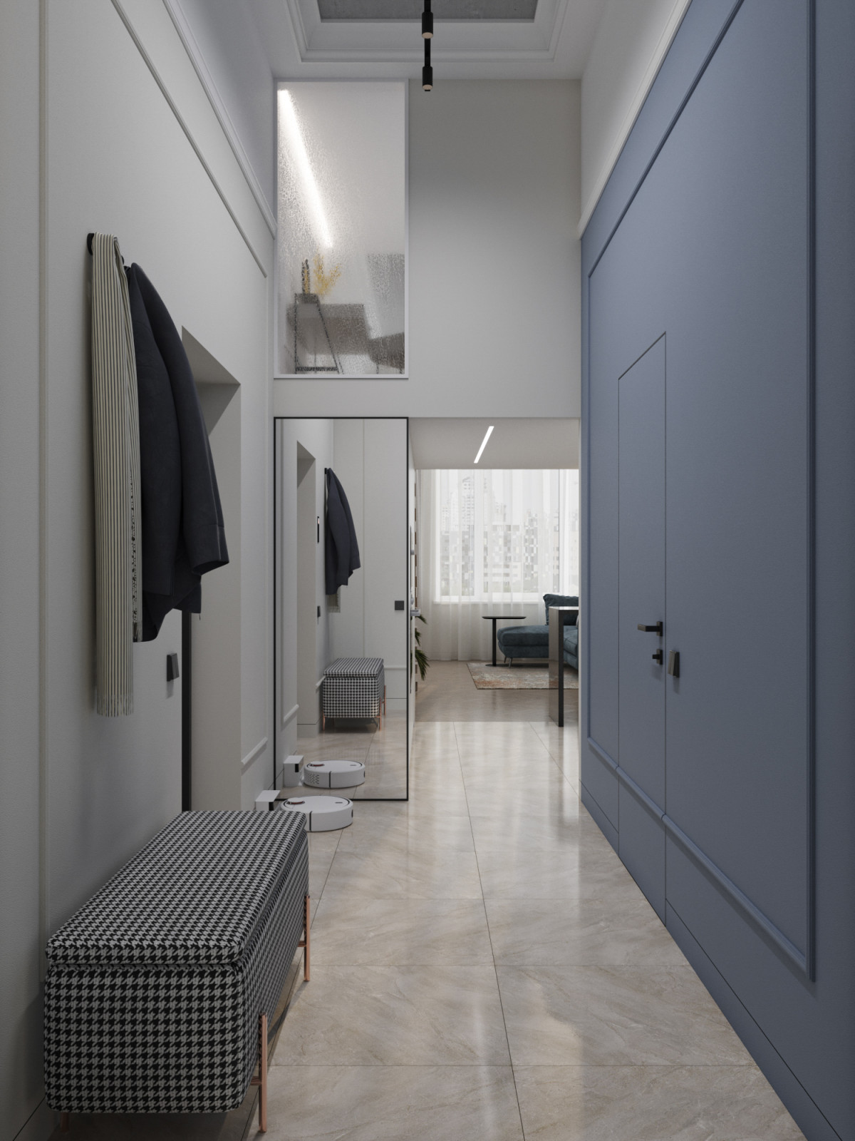 Интерьер квартиры-студии в ЖК Сосновка