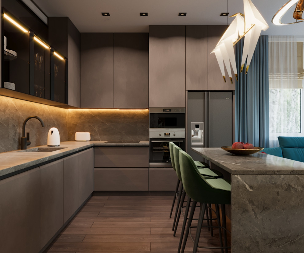 Кухня-гостиная из проекта "Horizont"