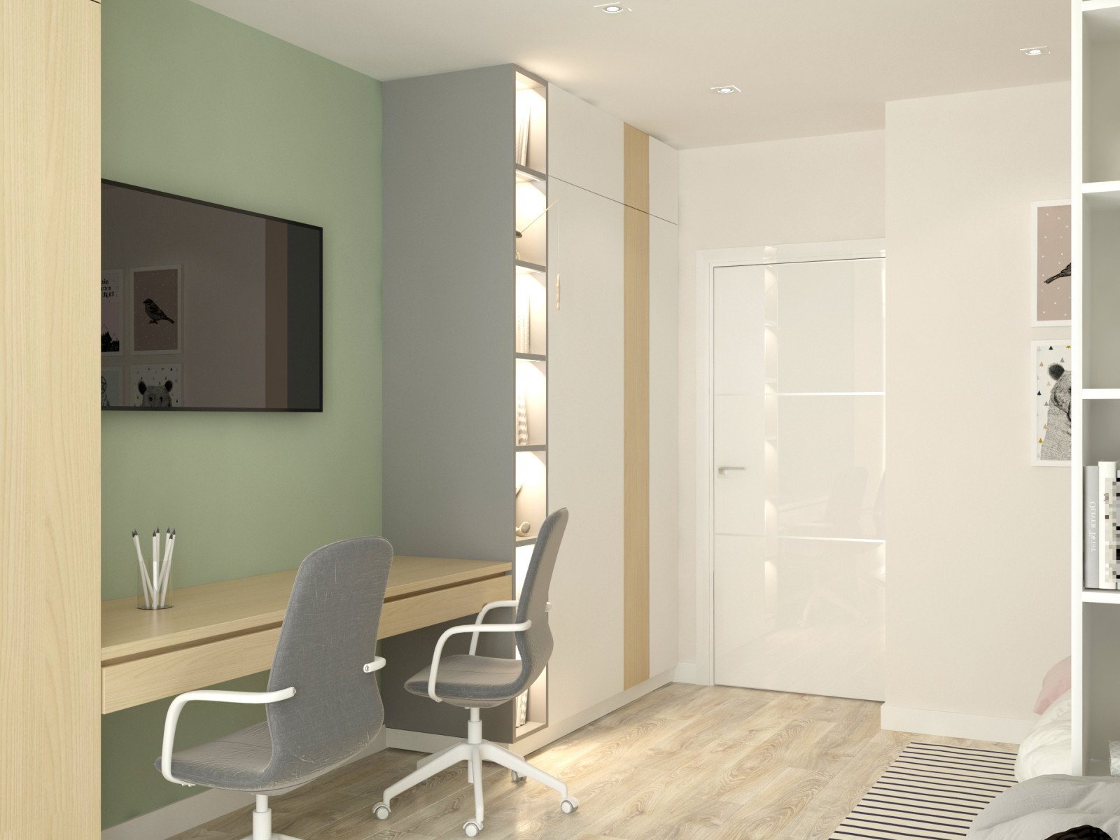 Обложка проекта: Дизайн-проект двухкомнатной квартиры ЖК "Европейский берег"