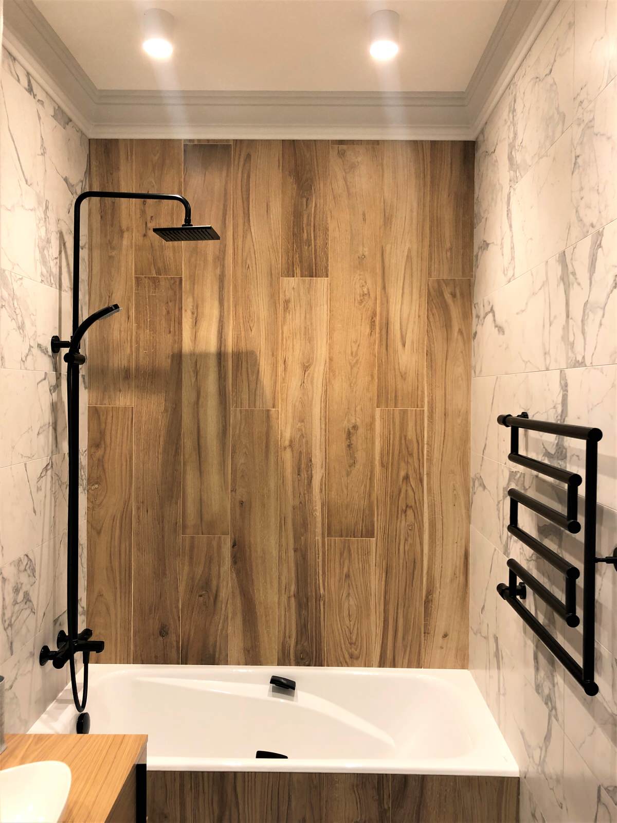 Природные материалы в ванной