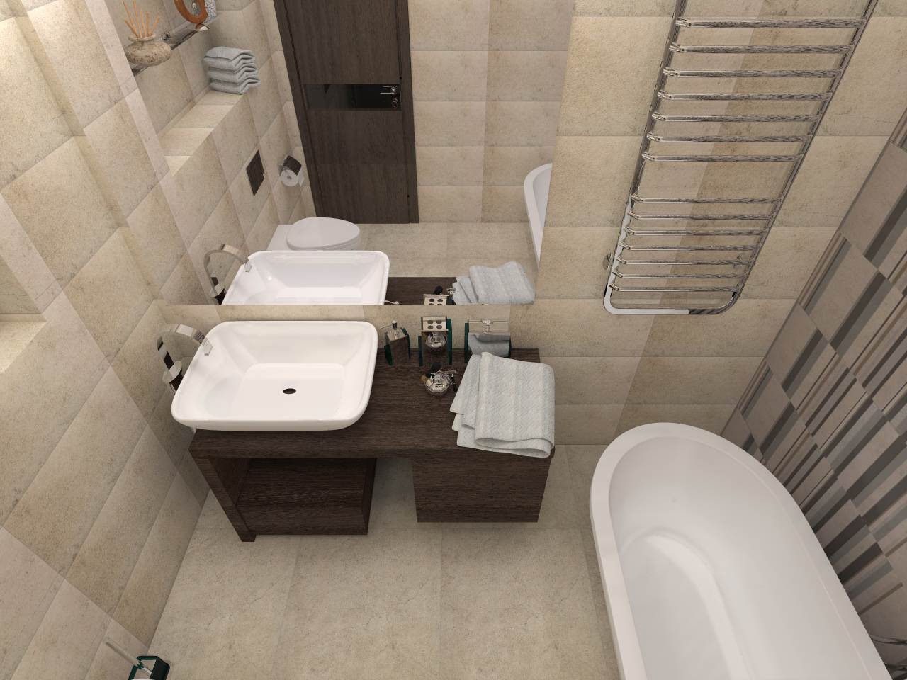 Дизайн-проект квартиры в ЖК "Дирижабль" на Профсоюзной ул.