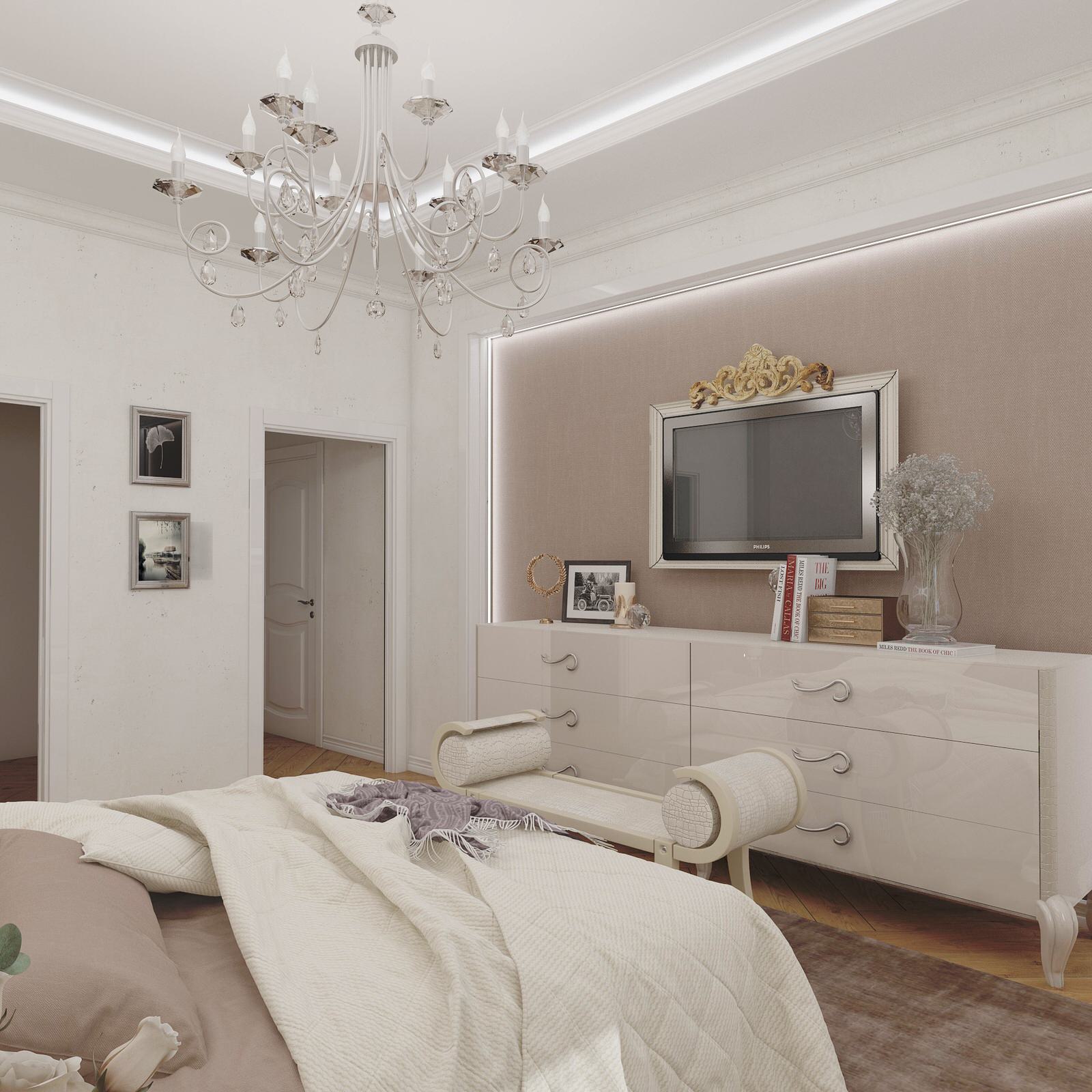 Проект. Интерьер квартиры. Неоклассика (180 кв м)