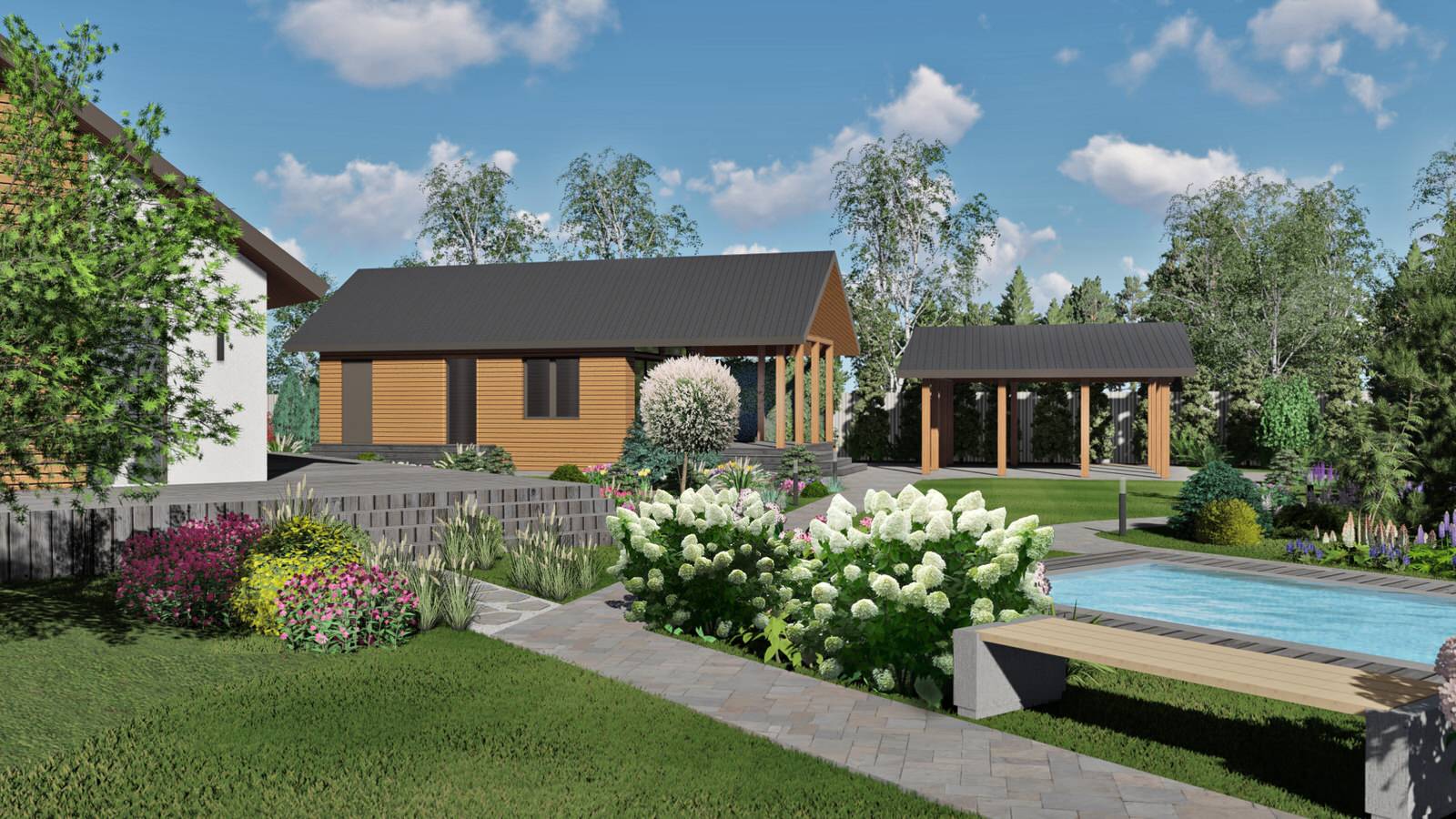 Ландшафт участка в д.Ключи