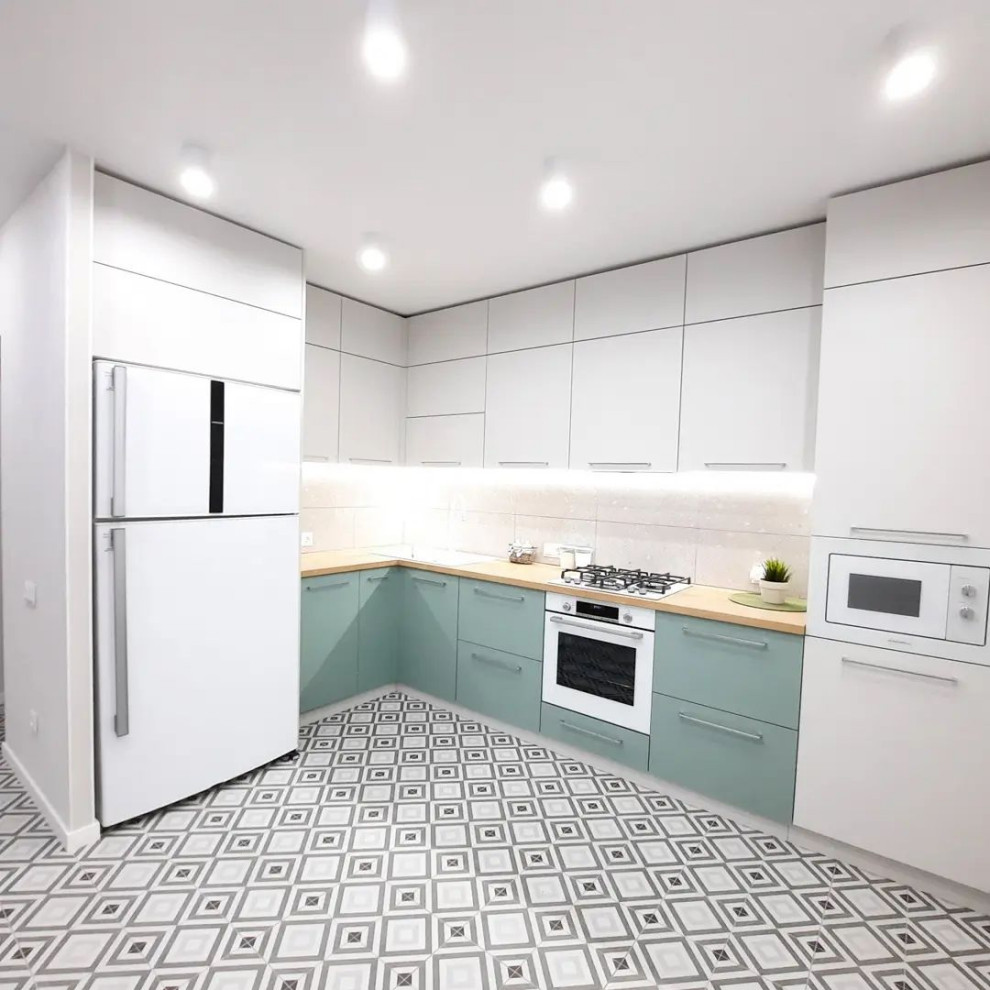 Реализованный дизайн-проект кухни на ул.Земельная