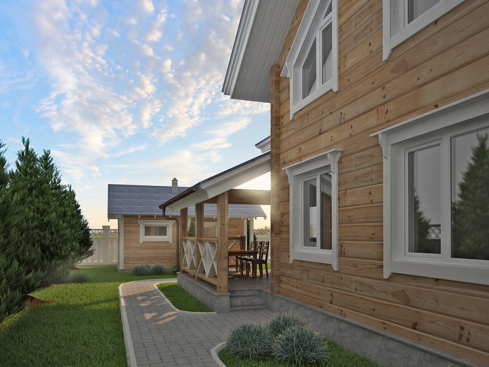 Загородный дом из клеёного бруса в Казани