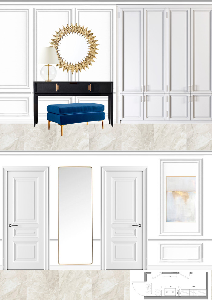 Коллажи к проекту в стиле современной классики для молодой семьи.