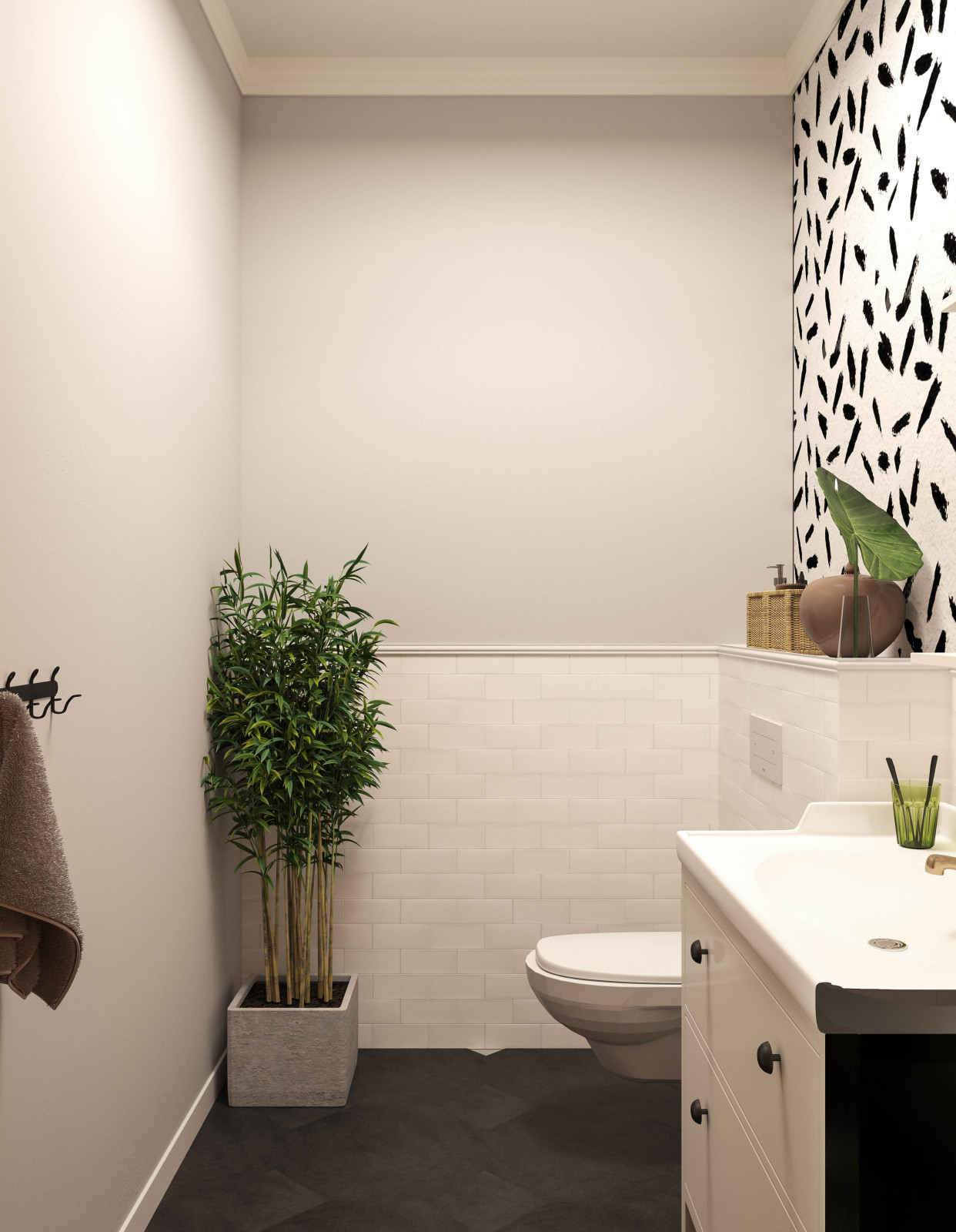 Таунхаус для большой семьи - спальни, санузлы