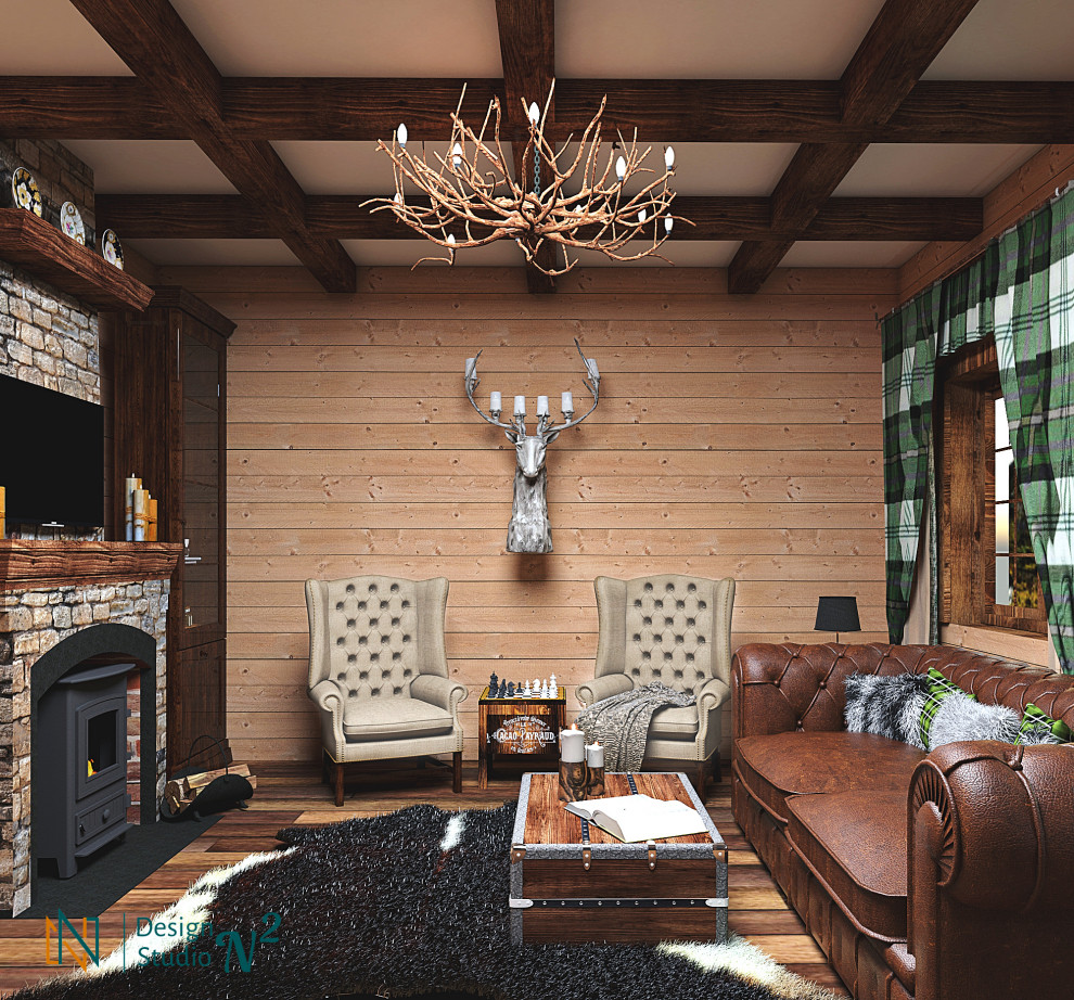 Шале в доме из клееного бруса