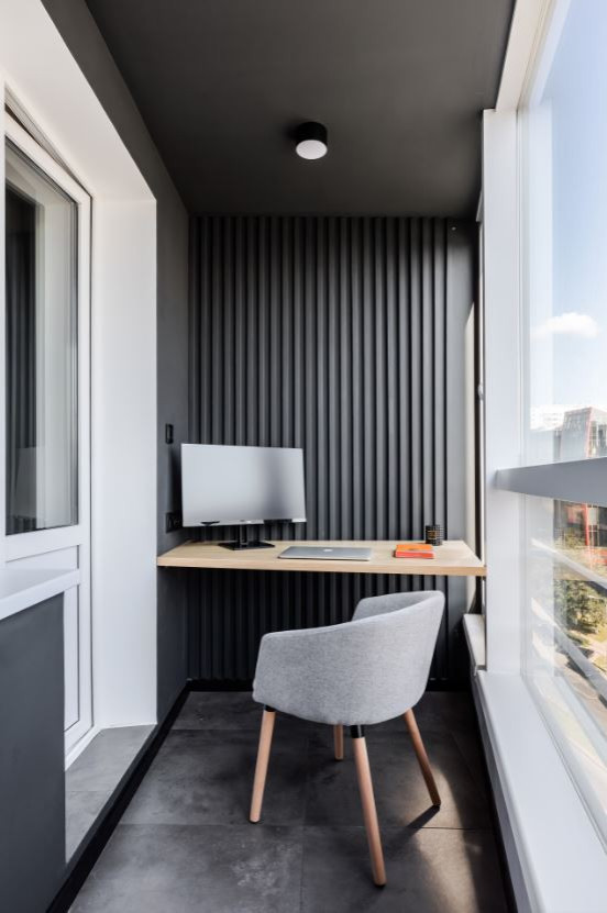 Строгий интерьер однокомнатной квартиры