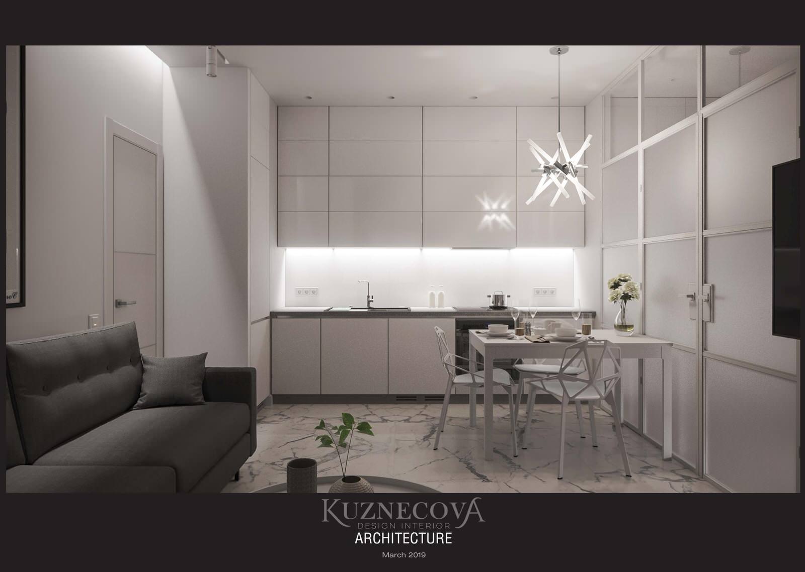 Кухня - гостиная 18.2 м²