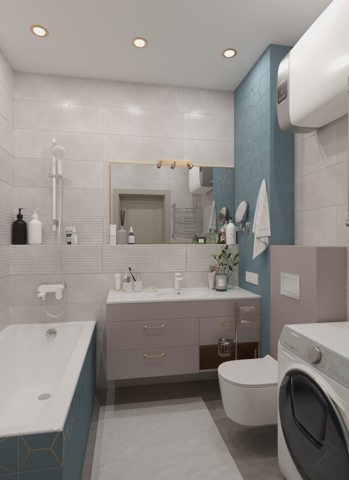 Двухкомнатная квартира в стиле сдержанной неоклассики