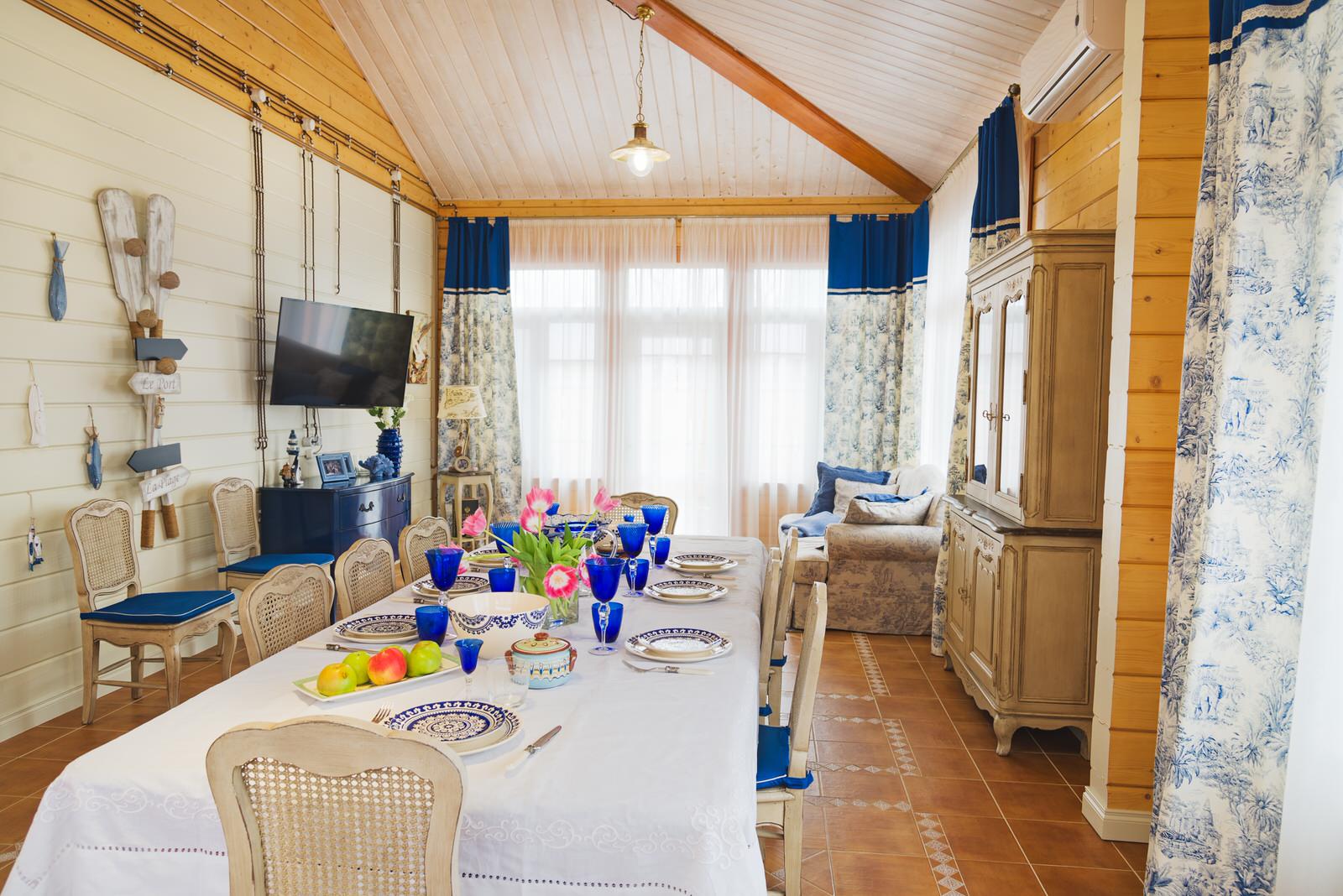 Обложка проекта: Деревянный дом в стиле Кантри (230 кв м)