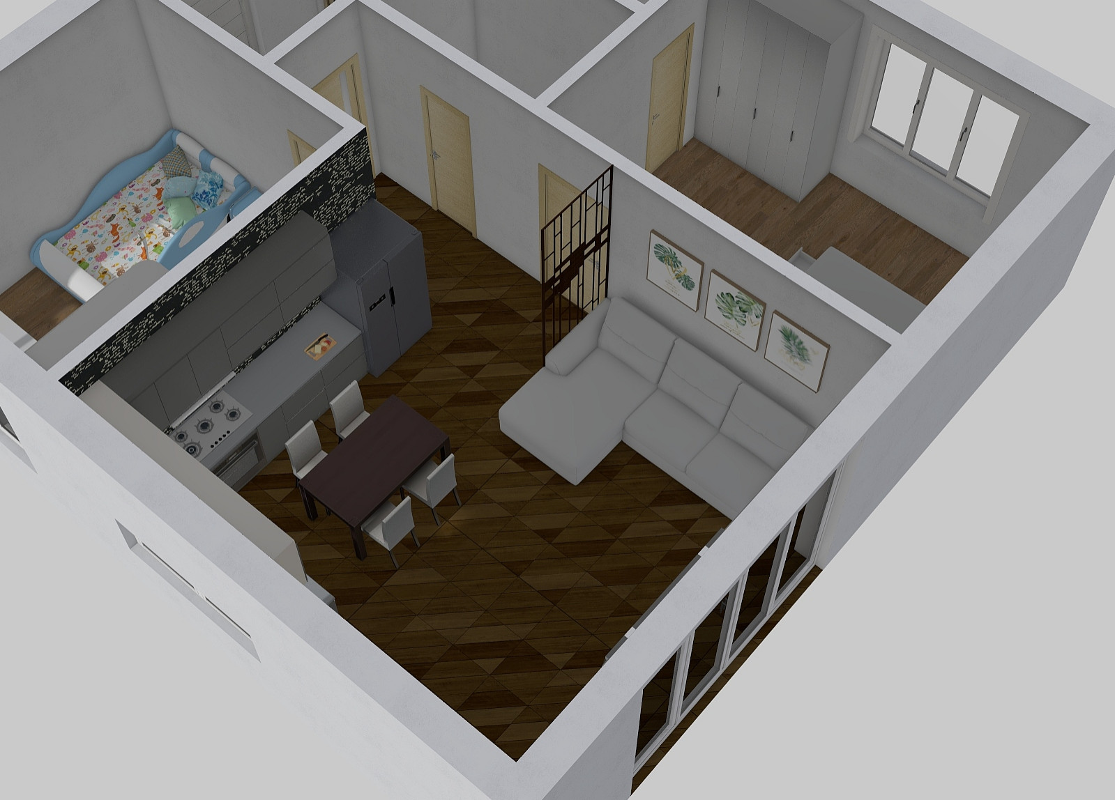 Эскизный проект планировки дома