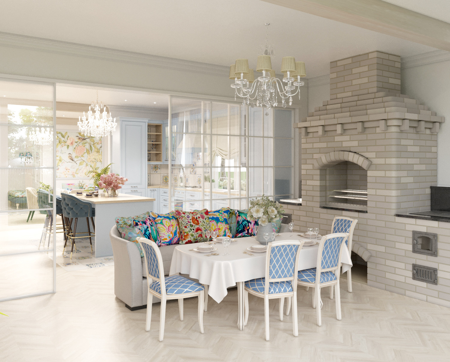 Interior Design in provice style