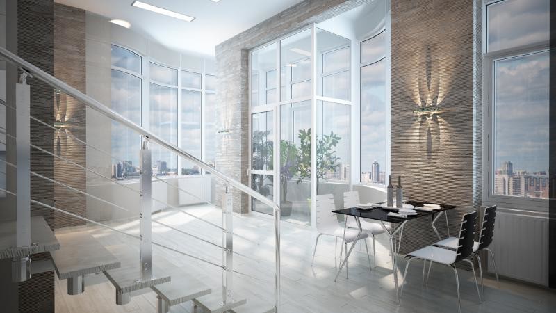 Двух уровненная квартира студия